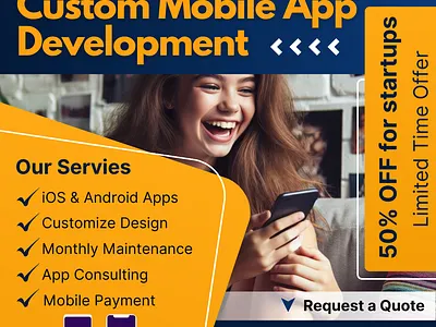 Custom Mobile App Development app design branding mobile app development ui user interface design for app ux