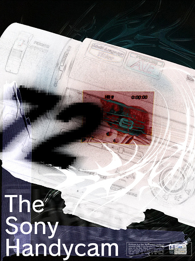 SONY HANDYCAM 72x design graphic design grunge poster posterdesign vector