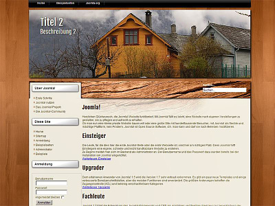 Webdesign Template, Wood and Steel 3dgrafik design graphic design joomla webdesign wordpress