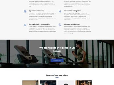 The Work of the Nationally Qualified Fitness Trainers Council ui ux web design