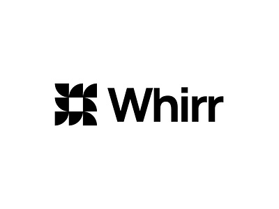 Whirr Logo branding icon lockup logo saas