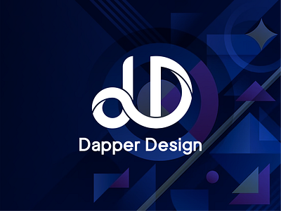 Letter mark logo design for "Dapper Design" Agency branding graphic design letter mark logo logo design pixclution vector