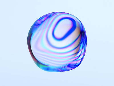 Bubble 3d abstract animation blender blender3d branding bubble colorful design endless iridescent liquid loop motion graphics render shape striped