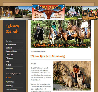 Kiowa Ranch, Webdesign branding graphic design webdesign wordpress