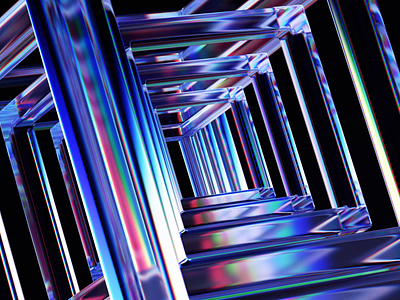 Cubes 3d abstract animation background blender branding clean colorful cubes design dispersion geometric glass iridescent loop render science scientific shape technology