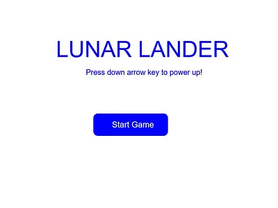 Lunar Lander Game Design design game design java script