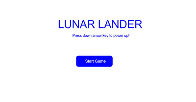 Lunar Lander Game Design design game design java script