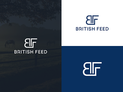 British Feed Logo feed store lettermark logo logo design minimal retail
