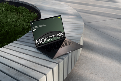 MonoTyre design landing page ui web website