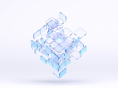 Data blocks 3d abstract animation background blender blocks branding clean concept cube data design geometric glass loop motion graphics render shape storage technology