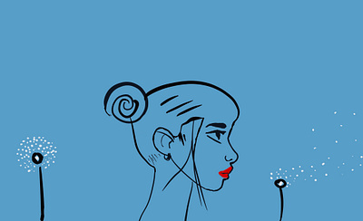 Blue nice women art blue design graphic design illustration women art