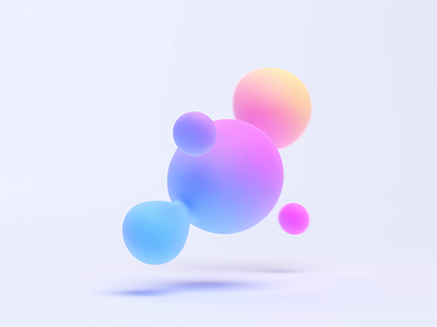 Endless animation of flying bubbles 3d abstract animation background blender branding calm clean colorful bubbles design endless flying iridescent liquid loop minimalist minimalistic render shape simple