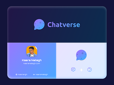 "Chatverse" Logo Design 💜💎 blue brand design branding chat color palette creative design dark design inspiration gradiant graphic design illustrator light logo logo design pink social media universe