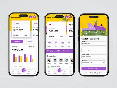 Finance App 💵 agency app application bank branding design finance money savemoney ui ux