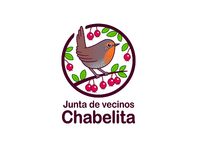 Chabelita JJVV logo bird cartoon chabelita chile chucao cute emblem illustration logo murta vector