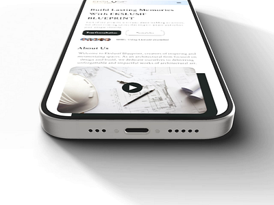 Mobile App BLUEPRINT architectur design figma ipad landingpage mobile ui ux website