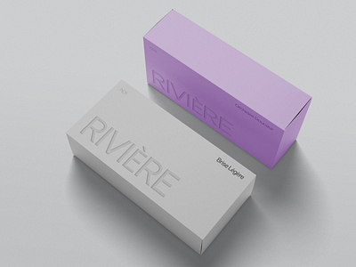 Rivière - minimal perfume packaging branding clean design graphic design lavender minimal minimalistic font orchid packaging perfumes purple sans serif