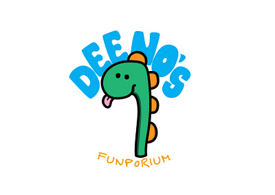 Dinosaur Amusement Park "Deeno's" branding dailylogochallenge design graphic design illustration logo typography vector