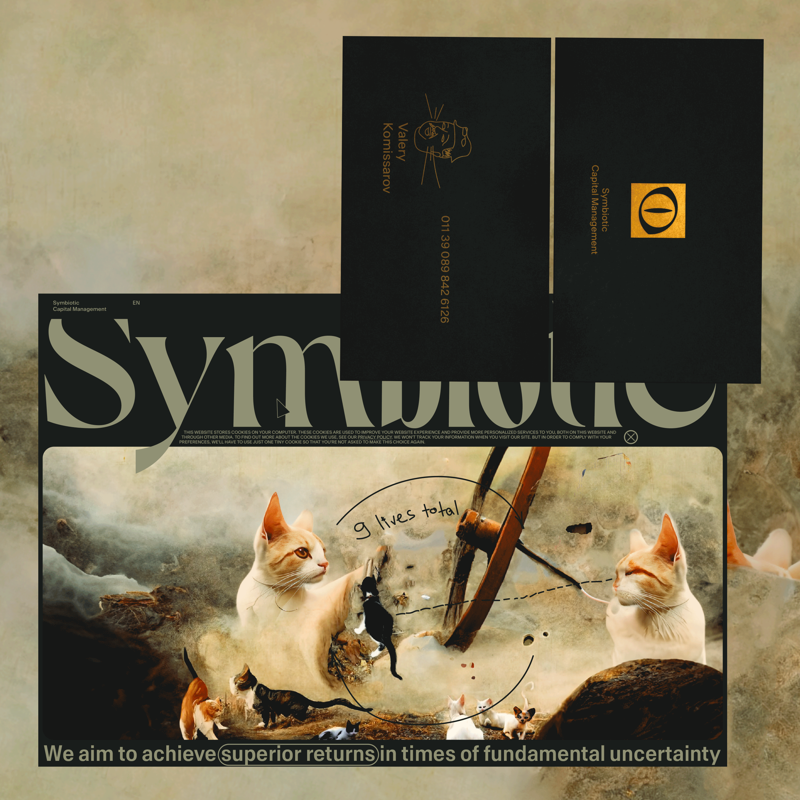 Web design and branding for Symbiotic Capital Management mobile