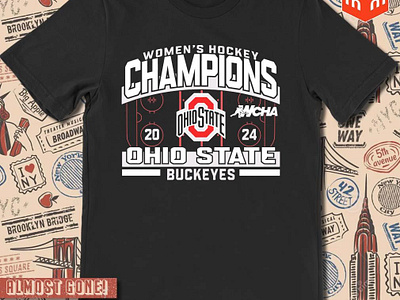 Ohio State Buckeyes Women’s Hockey 2024 Champions t-shirt