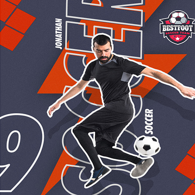 Team Poster design branding event poster flyer football graphic design player poster poster design soccer soccer poster team poster