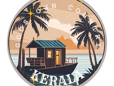 #Day 1 : Weekly Dribbles Challenge branding illustration kerala sticker weekly challenge