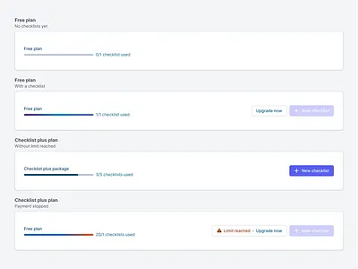 Self servicing progress bar variations free plan gradient packages payment progress self service