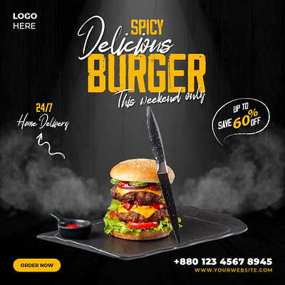 Burger Landing Page 3d adobe photoshop branding design graphic design landing page ui