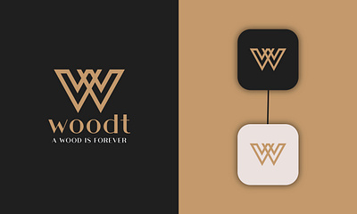 Woodt logo design for client logo design