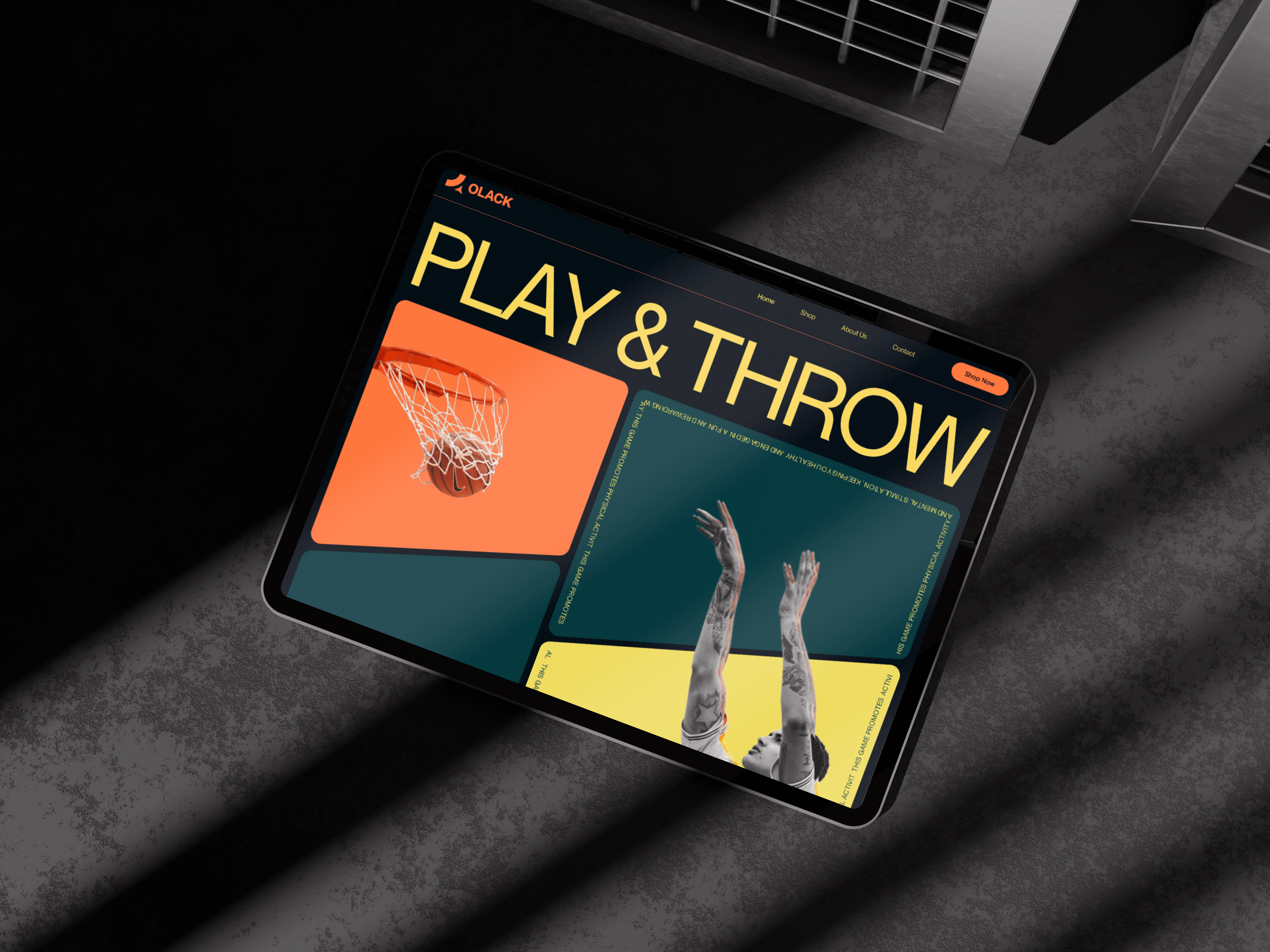 Basketball Product Web Design academy aesthetic animation basketball academy busketball creative design ecommerce framer website gaming graphic design landing page oalck product design sports design sports website ui uiux ux web ui website design