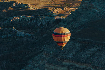 View From Hot AIr Balloon graphic design logo ui