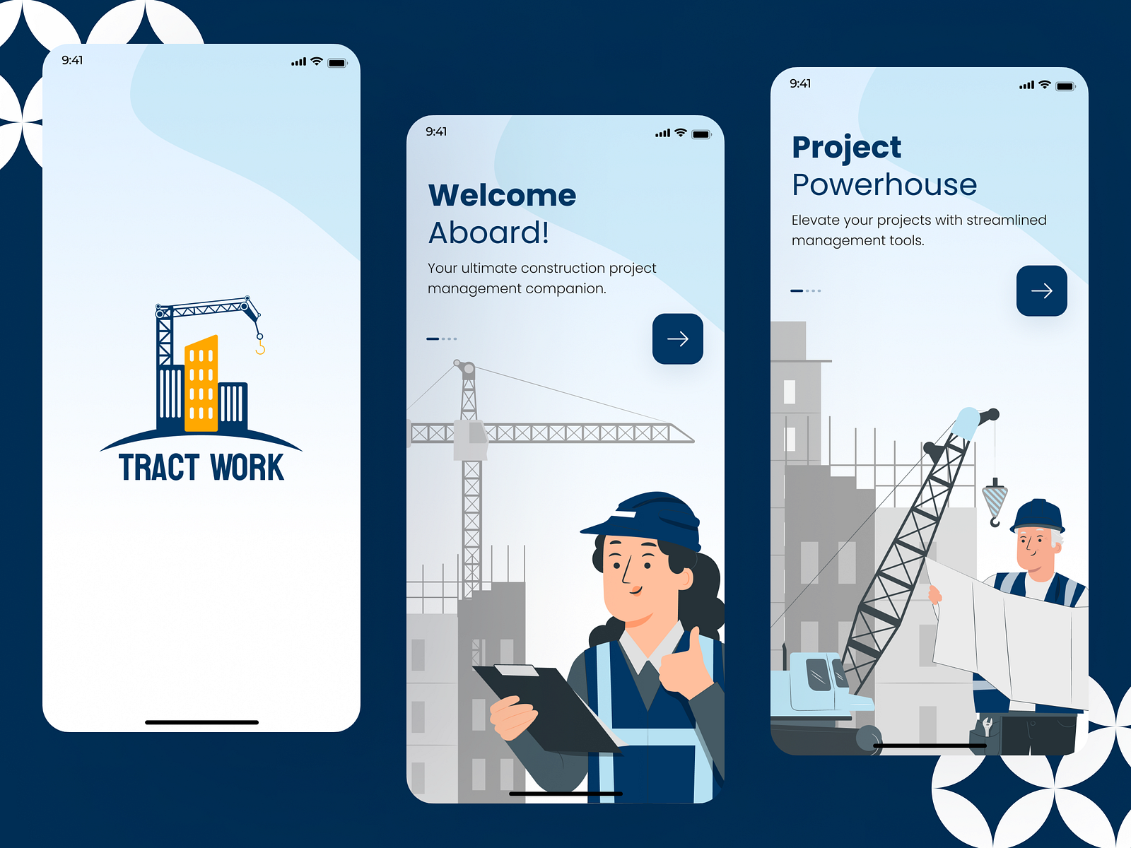 Tract Work - Construction App by thisuix on Dribbble