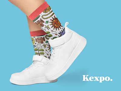 Kexpo. illustration sock