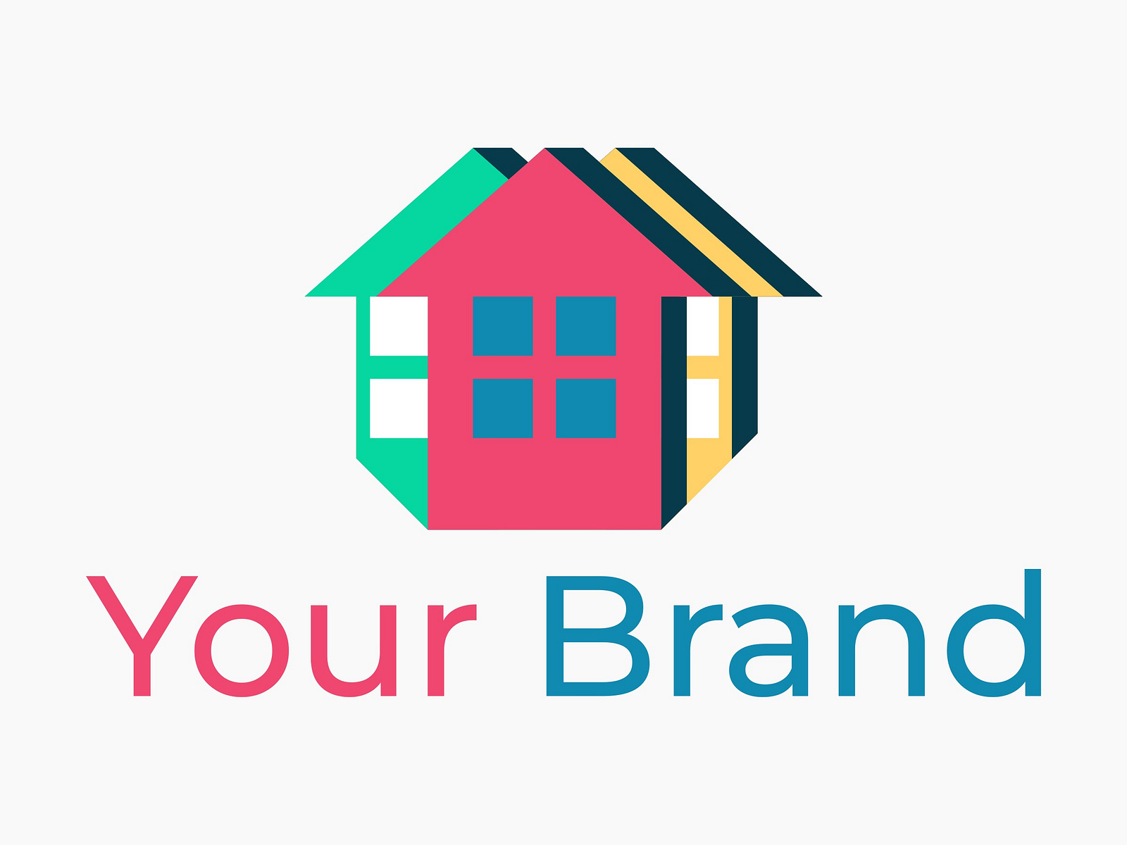 Colorful Housing Logo by Rian Mupti on Dribbble