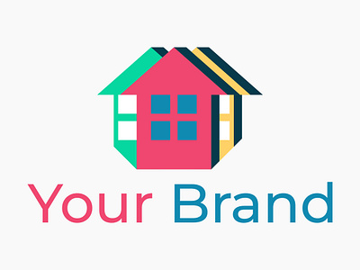 Colorful Housing Logo branding graphic design logo