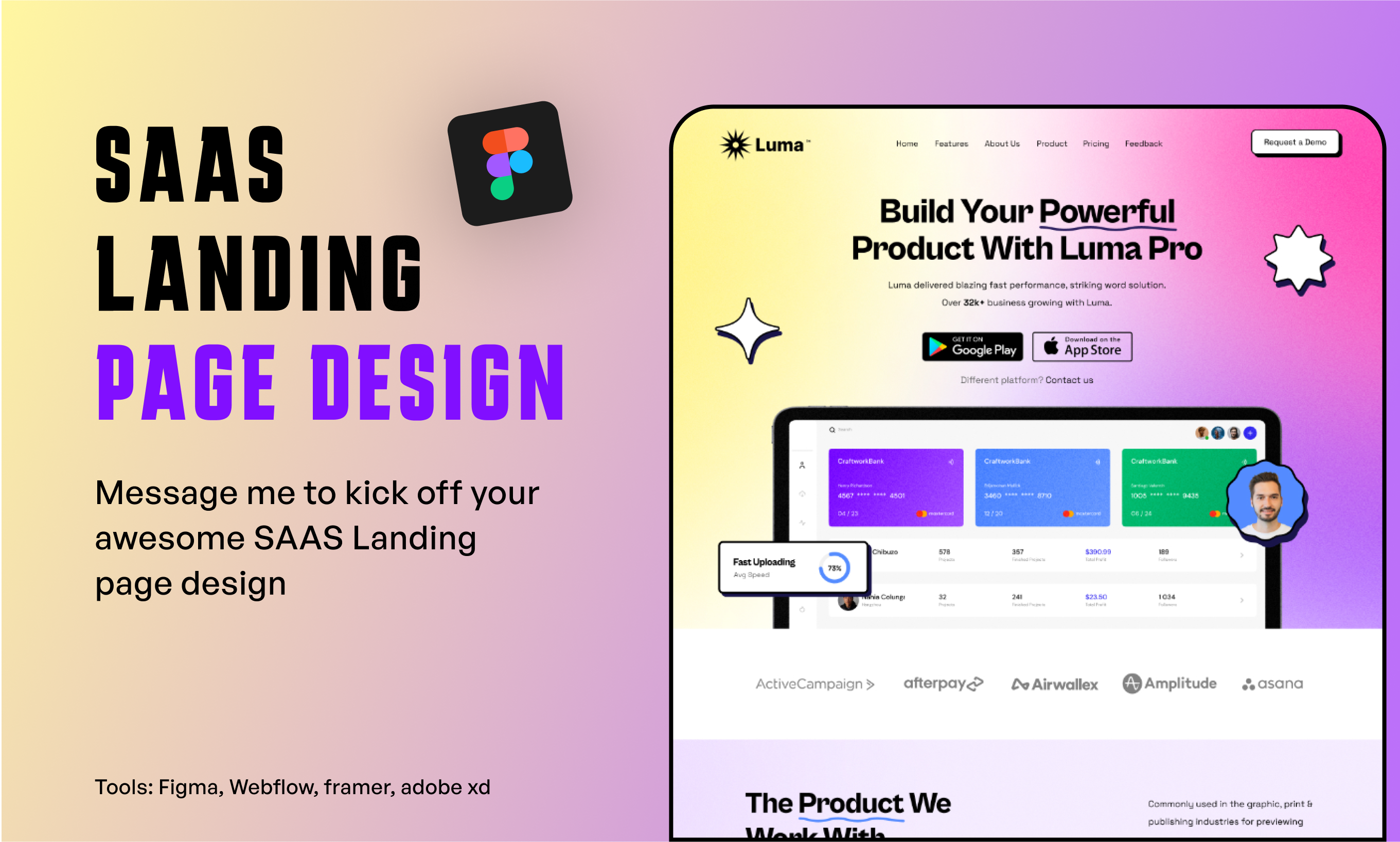 SAAS LANDING PAGE DESIGN 3d animation app branding design graphic design illustration landing page logo mobile app mobile application design motion graphics saas landing page typography ui ux vector website design