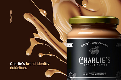 Charlie's Peanut Butter Brand Identity Guidelines art of peanuts artisanal peanut butter branding culinary masterpiece flavorful spreads gourmet spread graphic design hand crafted elegance irresistible treats logo design minimalist minimalist design nut butter love nut butter obsession nutrient rich nectar nutty delight peanut perfection smooth indulgence wholesome goodness