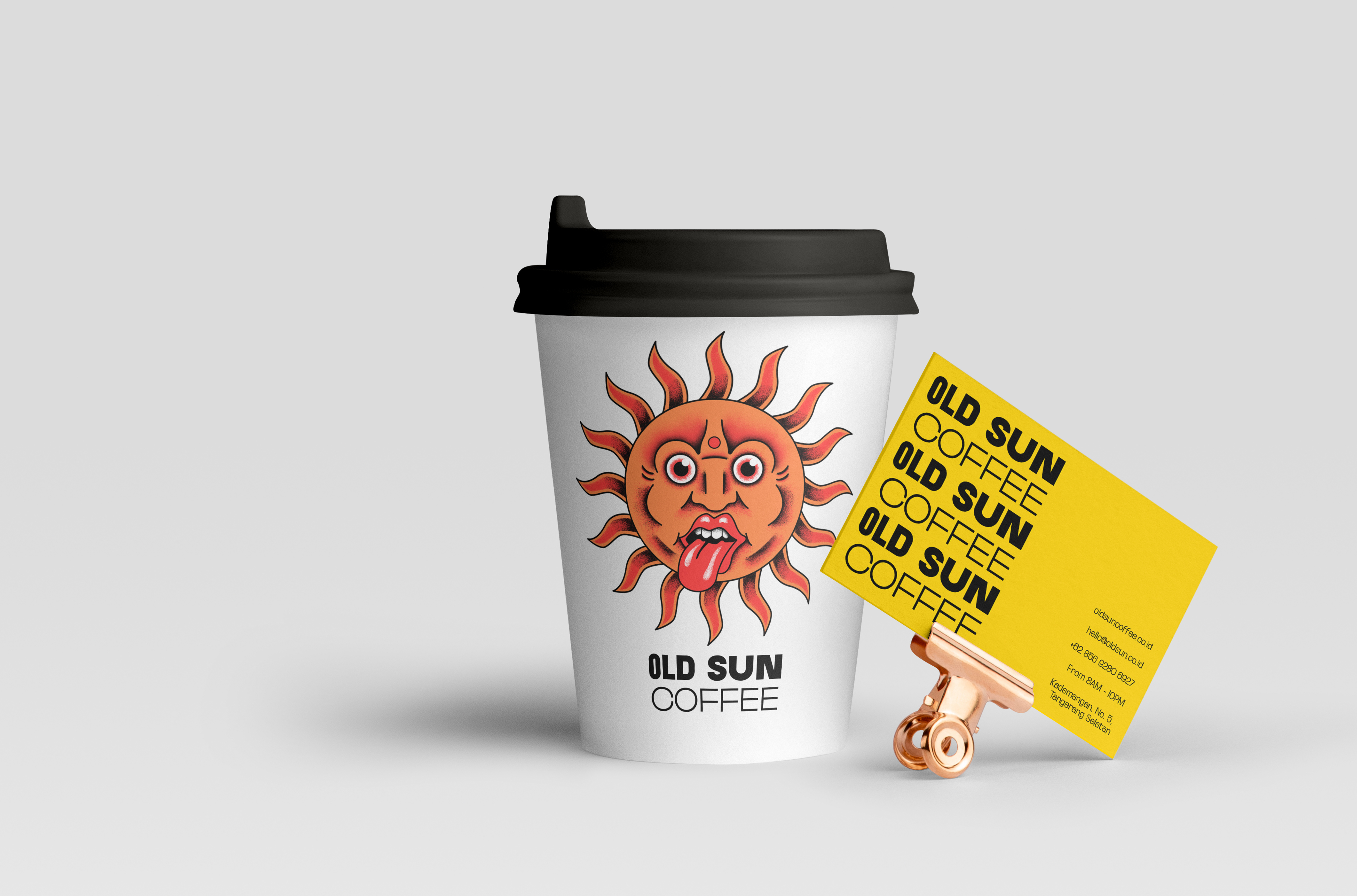 OLD SUN Coffee branding coffee illustration