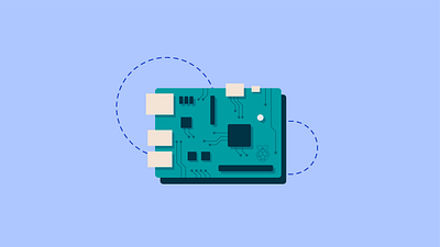 Illustration: Raspberry Pie arduino circuit creative hardware illustration program raspberry raspberry pie software vector