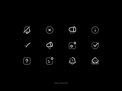 Animated Notification icons! 📣 alert animated icons animation bell branding design gesture hand icon icondesign iconly iconography iconpack icons iconset illustration motion motion graphics notification ui