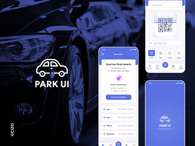 Park UI: An App for Transforming Parking with Smart Design android appdesign branding carparking cizo design ios mobileapp parking ui ux