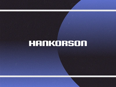 HANKORSON Branding 70s 80s 90s black blue branding gradient grain graphic design logo netflix noise print texture vintage