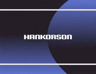 HANKORSON Branding 70s 80s 90s black blue branding gradient grain graphic design logo netflix noise print texture vintage