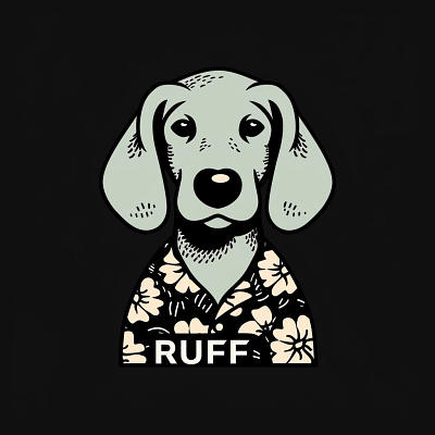 2024-03-06 brand dachshund dog hawaiian shirt illustration ruff