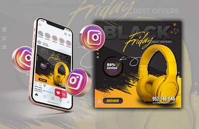 Social Media Post Design | Sale | Black Friday brand branding design facebook graphic design illustration instagram logo media post social social media post design ui