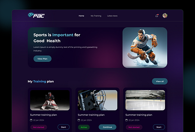 Ice Hockey Landing page app branding design graphic design illustration logo mobile app ui ux vector webdesign