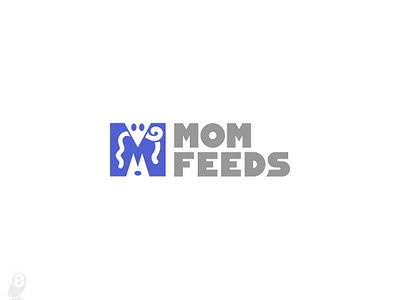 MOOM FEEDS animals birds food letters logo m minimal minimalism pets worm