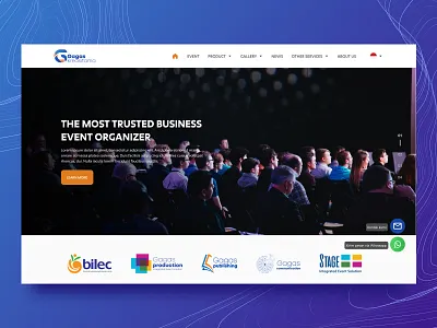 Event Organizer Website Design - Gagas Kreasitama apps design company profile event event organizer graphic design ui uiux web website