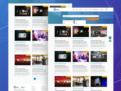 Event Organizer Website Design - Gagas Kreasitama apps apps design branding company profile event event organizer graphic design ui uiux web website