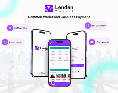 Lenden - Common Wallet and Cashless Payment banking banking app brand identity cashless cashless payment currency exchange dollar wallet financial transection fintech mobile app ui mobile wallet money management money transection online banking online payment app online transection ui design uiux case study wallet app